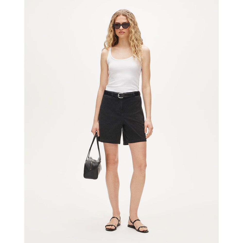 J.CREW 7” Heritage Chino Short 00 Black Stretch Cotton High Rise NWT B20